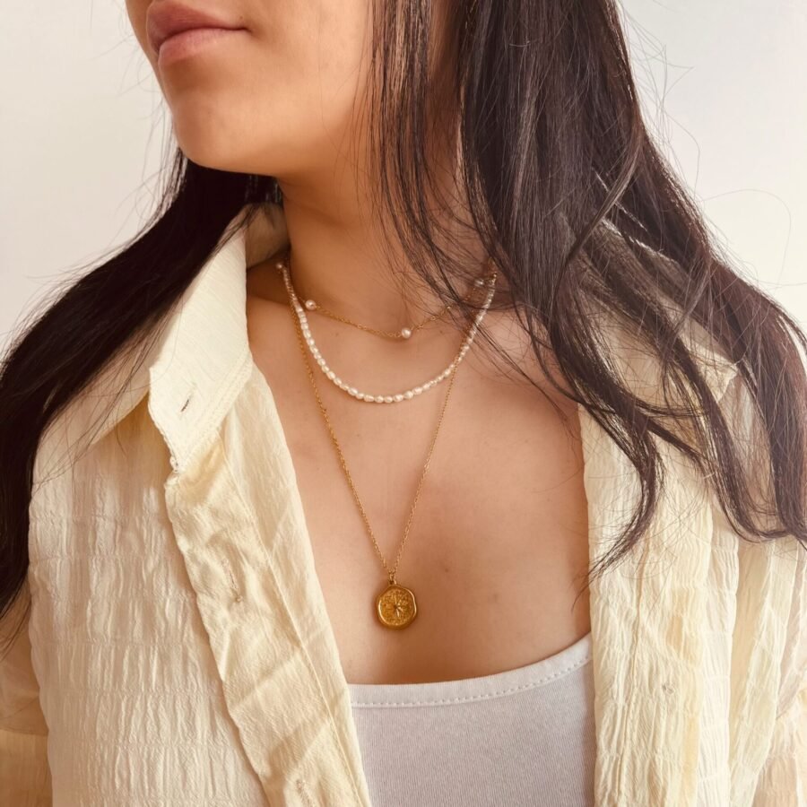 IDA Necklace - Layered Boho Pearl Necklaces - Image 4