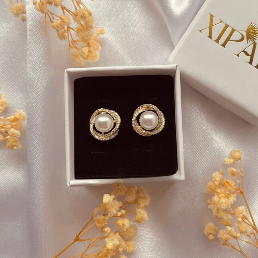 ELI Earrings - Floral Pearl Earrings