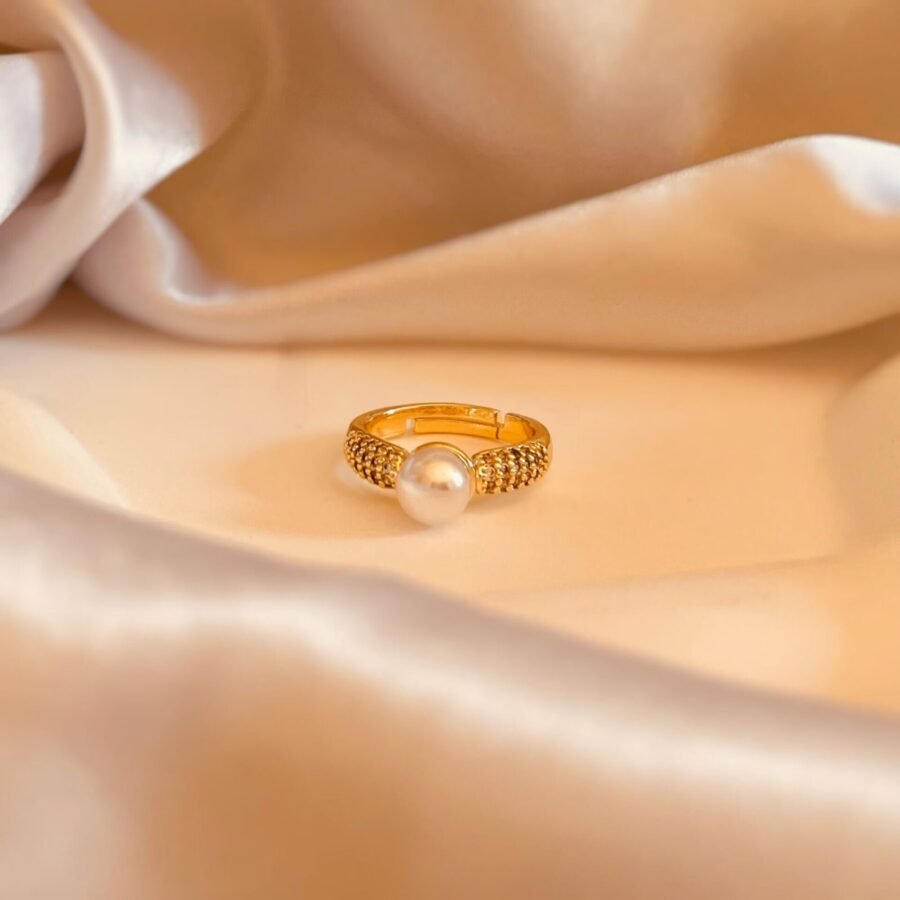 LIZ Ring - Single Pearl Ring - Image 2