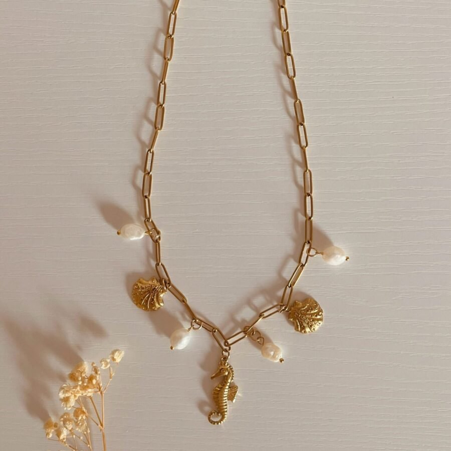 EMI Necklace - Charm Pearl Necklace